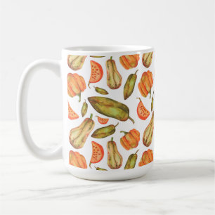 Taza De Café ALIMENTOS Y ALIMENTOS COLOR DE LA CAÍDA naranja Y 