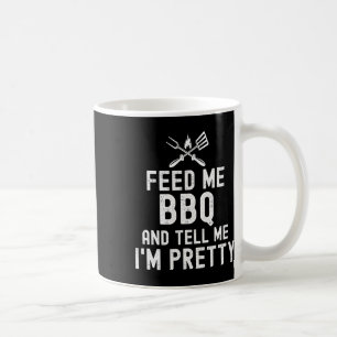 Taza De Café Alimétame Bbq y dime que soy una parrillada divert