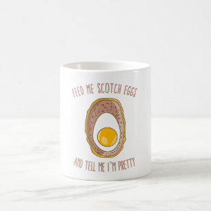 Taza De Café Alimétame huevos de whisky y dime que soy Bonito