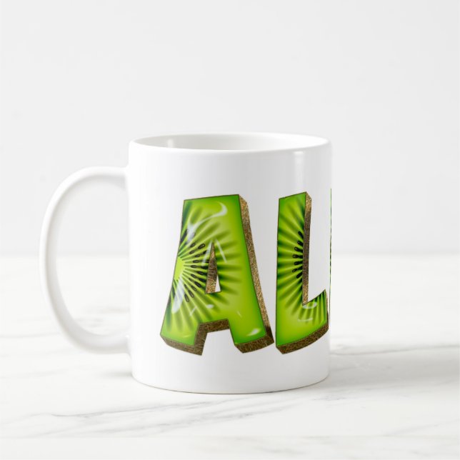 Taza De Café Alina Name Kiwi Style Tasse Teetasse Kaffeetasse (Izquierda)