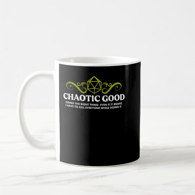 Taza De Café Alineación caótica de buena reproducción (Izquierda)