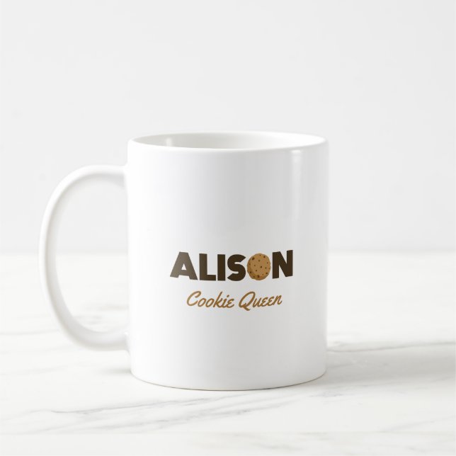 Taza De Café Alison cookie queen (Izquierda)