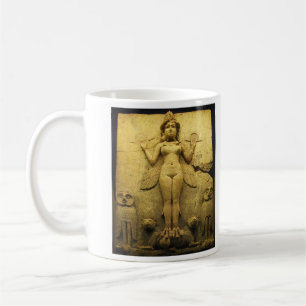 Taza De Café Alivio de la estatua de la diosa Ishtar