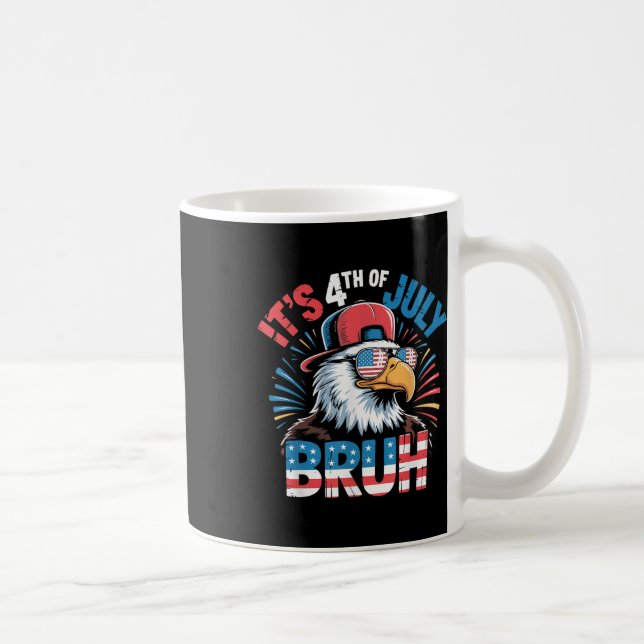Taza De Café All American Bruh 4th Of July Boys Kids Patriotic  (Derecha)