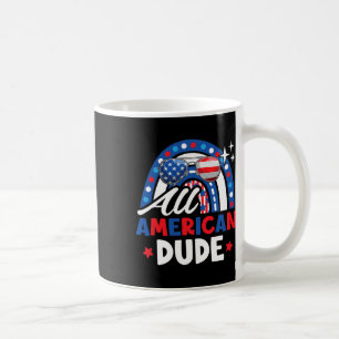 Taza De Café All American Dude Gracioso 4 De Julio Patriótico A