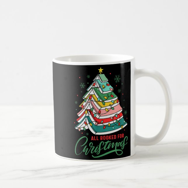 Taza De Café All Booked For Christmas Book Xmas Tree Lights Rea (Derecha)