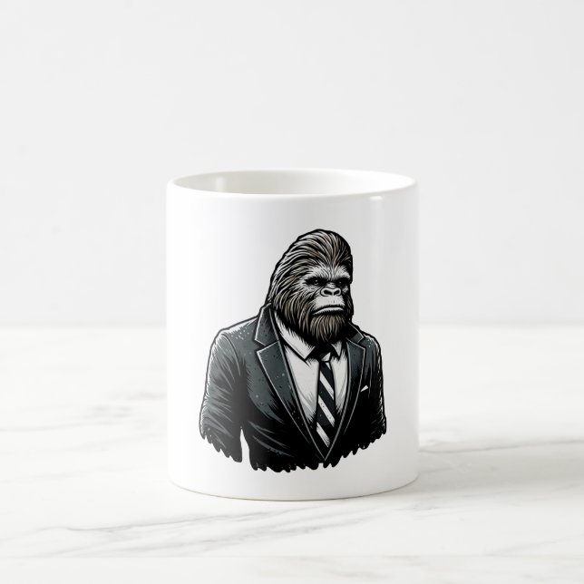Taza De Café All Business Bigfoot - Funny Styquatch (Centro)