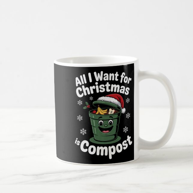 Taza De Café All I Want Comst Zero-waste Christmas Environmenta (Derecha)