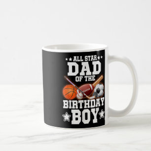 Taza De Café All Star Dad Of The Birthday Boy Basketball Soccer