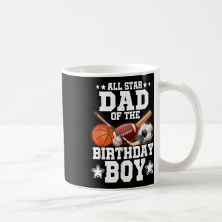 Taza De Café All Star Dad Of The Birthday Boy Basketball Soccer