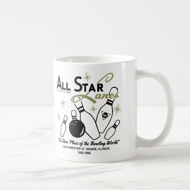 Taza De Café All Star Lanes, Skokie, Illinois (Derecha)