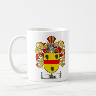 Taza De Café Allen Coat Of Arms Coffee Mug - Tamaño 11oz