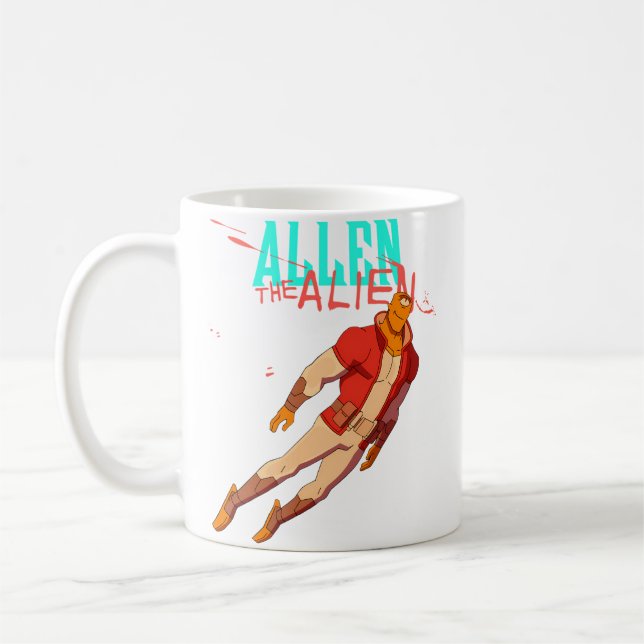 Taza De Café Allen El Alien Invencible (Izquierda)