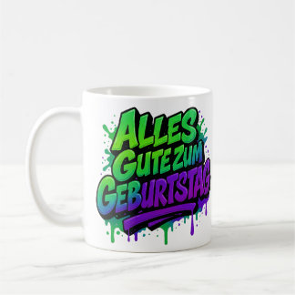 Taza De Café Alles Gute zum Geburtstag, Graffiti 1