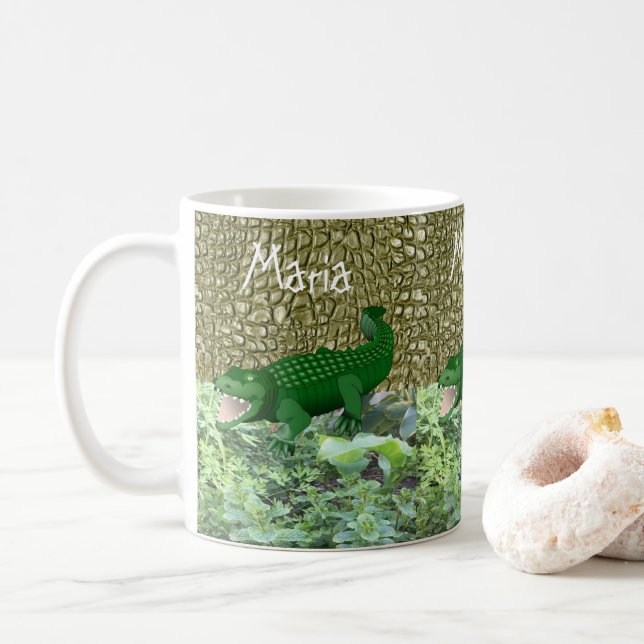 Taza De Café Alligator Mug (Con donut)