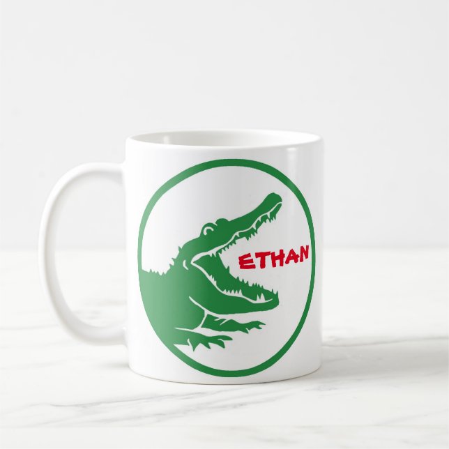 Taza De Café Alligator personalizado mug (Izquierda)