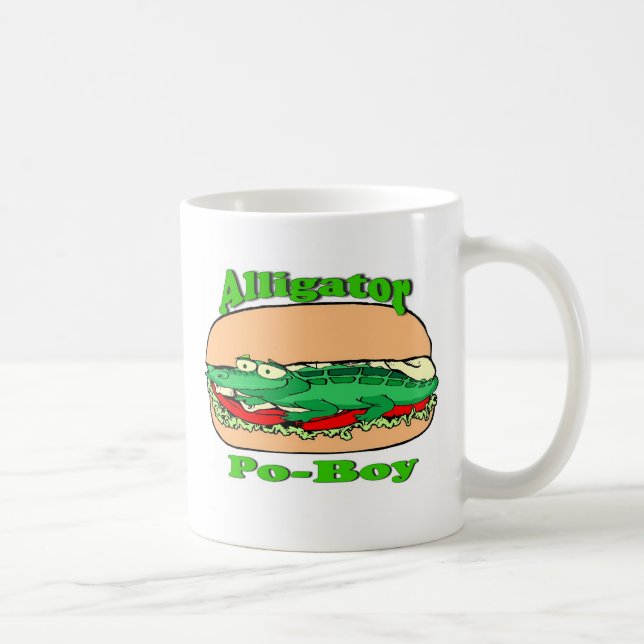 Taza De Café Alligator Po-Boy (Derecha)