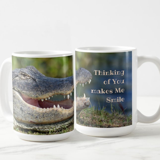 Taza De Café Alligator Sonriente Grinning Gator Photographic (Subido por el creador)