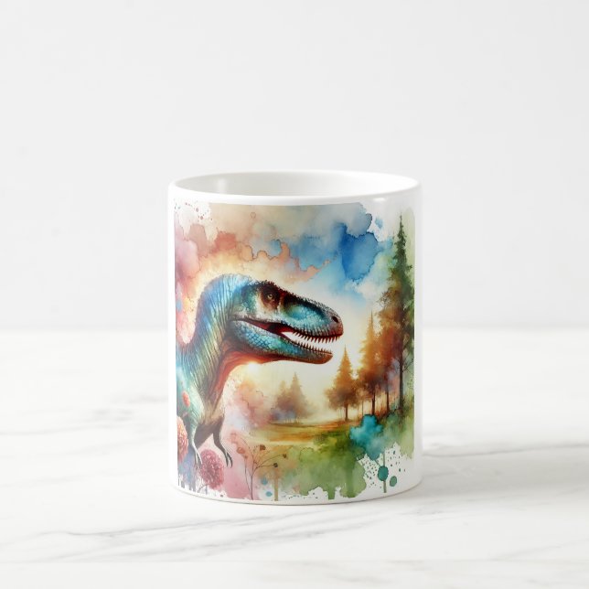 Taza De Café Allosaurus Majesty 100724AREF112 - Watercolor (Centro)