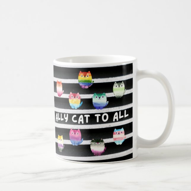 Taza De Café Ally Cat para todos (Derecha)