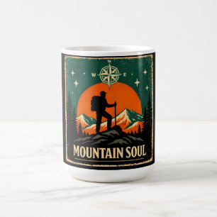 Taza De Café Alma de Montaña – Espíritu de Cima Senderismo Natu