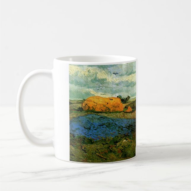 Taza De Café Almiares bajo un cielo lluvioso de Vincent van Gog (Izquierda)