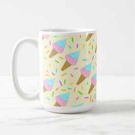 Taza De Café Almofada fofa com estampa contínua de sorvetes