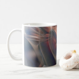 Taza De Café Almohada de lanzamiento con textura de mármol abst