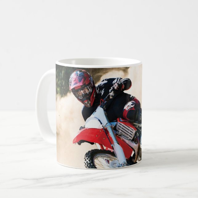 Taza De Café almohada de motocross (Anverso izquierdo)