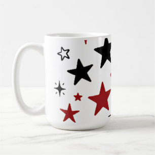 Taza De Café Almohada Decorativa de Estrellas Coloridas de Dobl