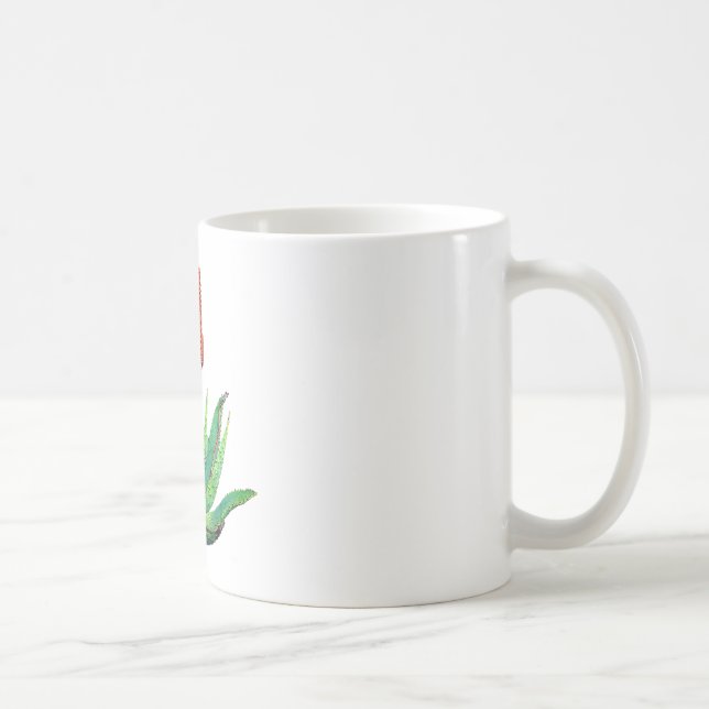 Taza De Café Aloe Vera Mug, Botánico (Derecha)