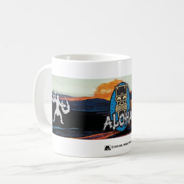 TAZA DE CAFÉ ALOHA 3 (Anverso izquierdo)