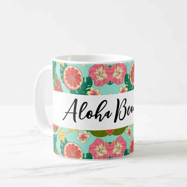 Taza De Café Aloha Beautiful Ceramic Mug (Anverso izquierdo)