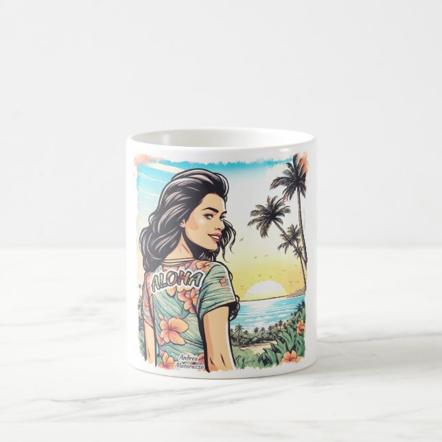 Taza De Café Aloha Chica (Centro)