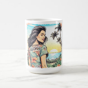 Taza De Café Aloha Chica