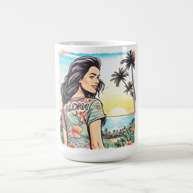 Taza De Café Aloha Chica (Centro)