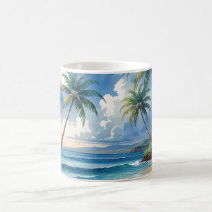 Taza De Café Aloha de viajes hawaianos de estilo vintage desde 