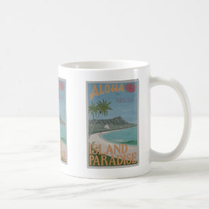 Taza De Café ALOHA de WAIKIKI mug.