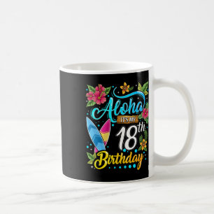 Taza De Café Aloha Es Mi Cumpleaños 18 Surfing Hawaii Playa H
