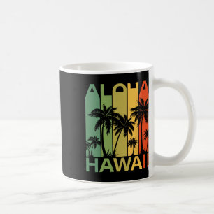 Taza De Café Aloha Hawái Palma Tropical Isla Hawaiana Re