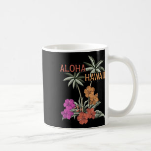 Taza De Café Aloha Hawaii Luau Hawaiian Hibiscus Flowers Vacati