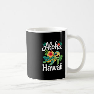 Taza De Café Aloha Hawaii Tortuga Isla Hawaiana Niños Hombres M