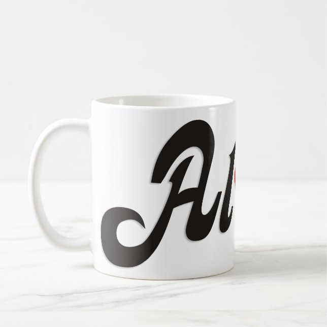 Taza De Café Aloha Hibiscus - diseño de Hawaii plano + tus idea (Izquierda)