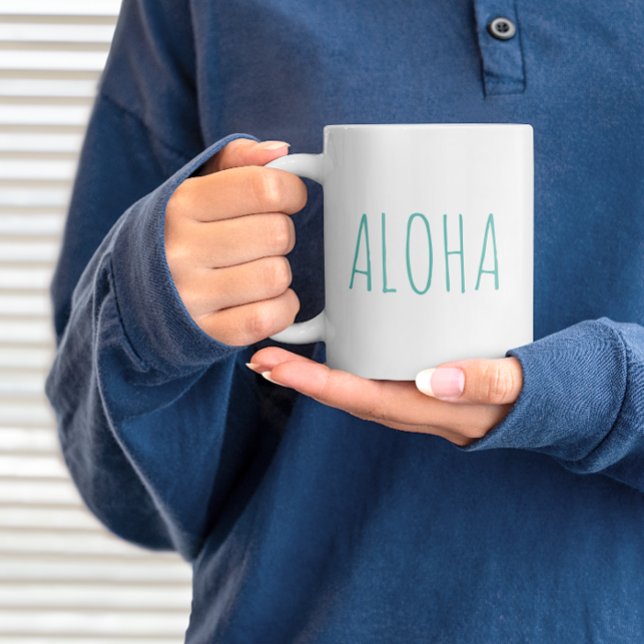 Taza De Café "ALOHA" Moderno estilo campesino (Subido por el creador)