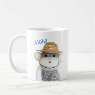 Taza De Café Aloha Sock Monkey (Niño)