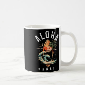 Taza De Café Aloha Surf Hawaiano Surfista Vintage Hawaí