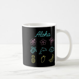 Taza De Café Aloha Tropical Isla Hawaiana Verano