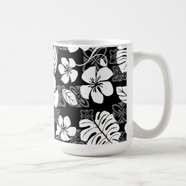 TAZA DE CAFÉ ALOHA VIERNES (NEGRO Y GRIS) (Derecha)