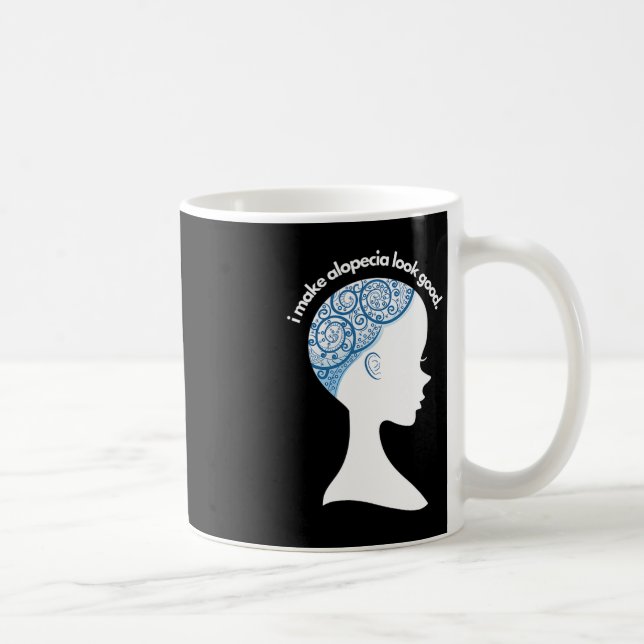Taza De Café Alopecia Areata Gift - Conciencia sobre la pérdida (Derecha)
