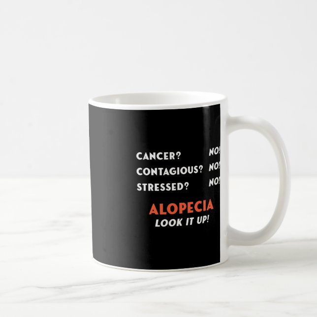 Taza De Café Alopecia Calvo Alopecia Areata Problema De Pérdida (Derecha)